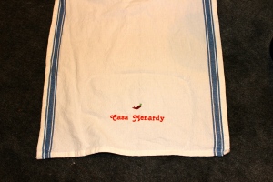 embroidered kitchen towel